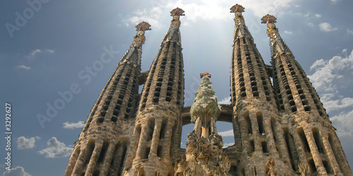 sagrada familia church in barcelona, spain
