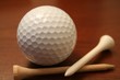 golf ball and tees