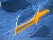 texture orange et bleue texture orange et bleue