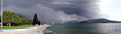 storm beach and lake