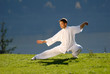 practicing tai chi