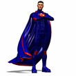 blue super hero #1