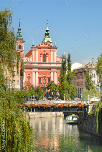 Old city centre of Ljubljana