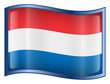 netherlands flag icon. (with clipping path)