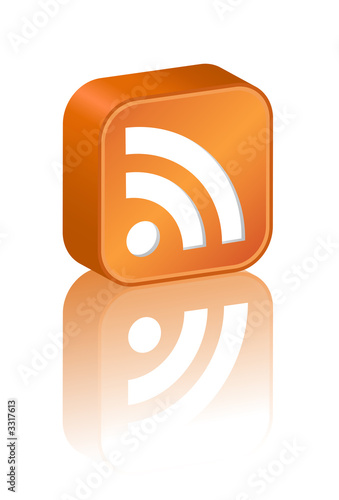 3D RSS icon