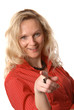 Middle-aged woman in business suit 