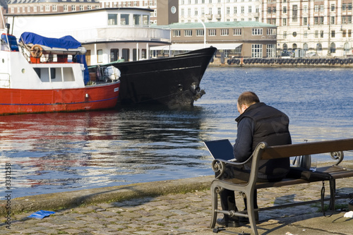 working on the pier