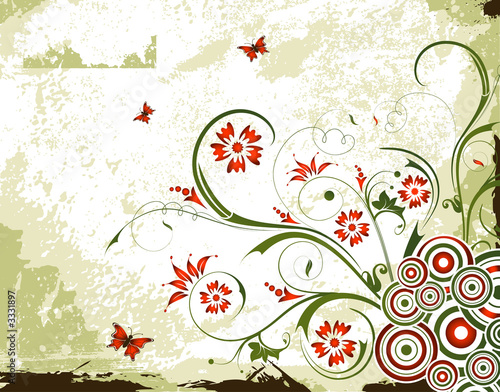 floral designs backgrounds. grunge floral background