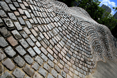 voie piétonne en relief voie piétonne en relief