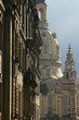 reconstructed frauenkirche in the background in dresden reconstructed frauenkirche in the background in dresden