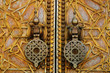 door knock of moroccan royal palace in fez