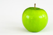 green apple with white background