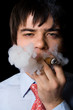 cigar and smoke