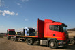line of trucks