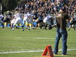 taking a photograph of american football game