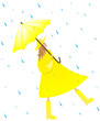girl in the rain