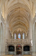 the nave in  brou royal monastery (france)