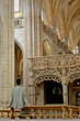 the nave in  brou royal monastery (france)