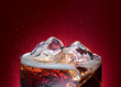glass of cola drink