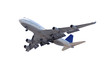airplane on white