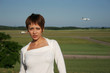 femme et avion