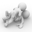 3d abstract couple