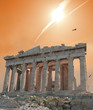 shooting star over the acropolis shooting star over the acropolis