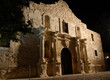The alamo mission at night in San Antonio Texas The alamo mission at night in San Antonio Texas