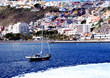 sailboat at san sebastian harbour