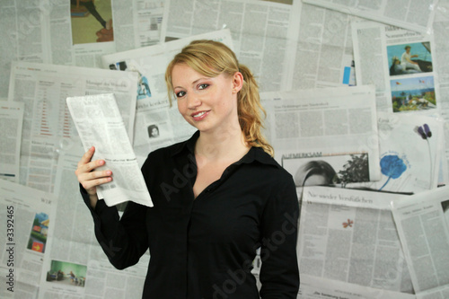 newspaper - businesswoman