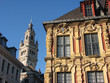 lille - façade vieille bourse + beffroi cci lille - façade vieille bourse + beffroi cci