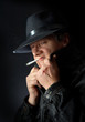 smoking mafia guy