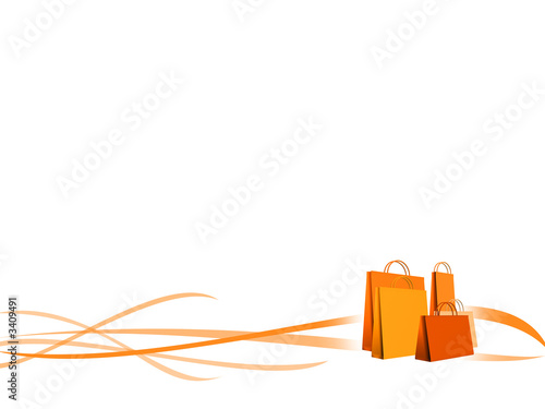 background shopping orange