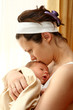 Photo: happy mother with newborn baby happy mother with newborn baby