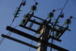 isolateurs sur pylone electrique