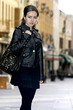 series photos of attractive young woman in urban scene series photos of attractive young woman in urban scene