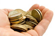 holding coins holding coins