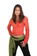 Girl in red jacket Girl in red jacket