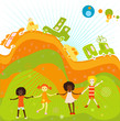 group of kids playing