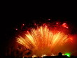 eventail d'or rouge