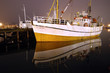 Fishing boat at night in Norway