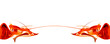 mirror abstract red border