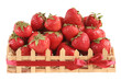 strawberry in a gift wooden box