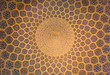dome of the mosque, oriental ornaments from isfahan, iran dome of the mosque, oriental ornaments from isfahan, iran