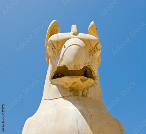 griffin statue in an ancient city of persepolis