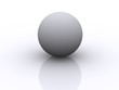 3d sphere reflected