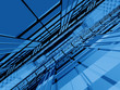 blue 3d structure infinity