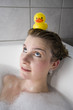 Duck on head wet