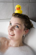 Duck on head wet