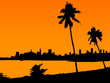 sunset silhouette sunset silhouette